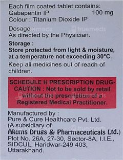 Gabapax 100Mg Tablet 10