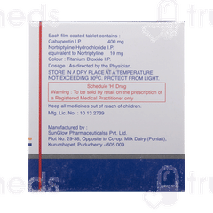 Gabator Nt 400/10 MG Tablet 10