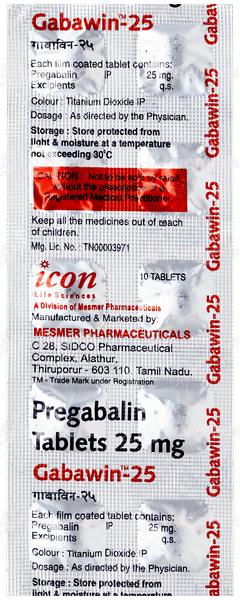 Gabawin 25 Tablet 10