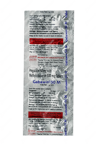 Gabawin 50 M Tablet 10