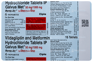 Galvus Met 50mg/1000mg Tablet 15