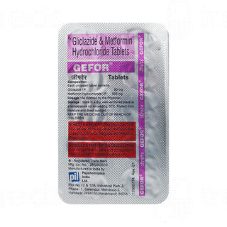 Gefor 80/500 MG Tablet 10