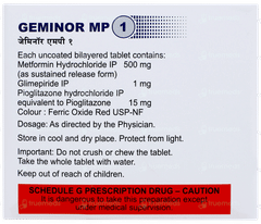 Geminor Mp 1 Tablet 15 Geminor Mp 1 Tablet 15