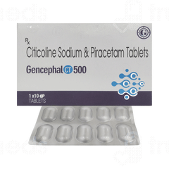 Gencephal Ct 500/800 MG Tablet 10