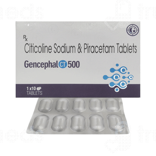 Gencephal Ct 500/800 MG Tablet 10
