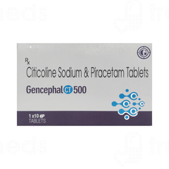Gencephal Ct 500/800 MG Tablet 10