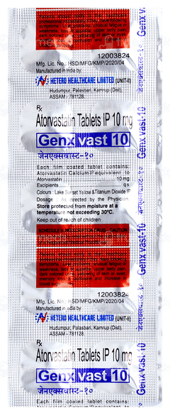 Genxvast 10 Tablet 10 Genxvast 10 Tablet 10