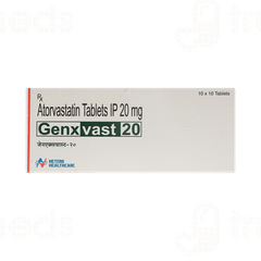 Genxvast 20 Tablet 10 Genxvast 20 Tablet 10