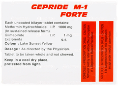 Gepride M 1 Forte Tablet 10 Gepride M 1 Forte Tablet 10