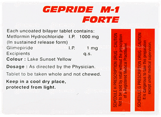 Gepride M 1 Forte Tablet 10