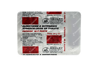 Gepride M Forte 2/1000 MG Tablet Sr 10