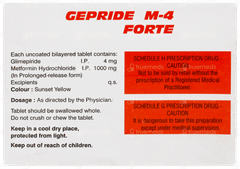 Gepride M 4 Forte Tablet Pr 10 Gepride M 4 Forte Tablet Pr 10