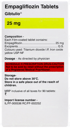 Gibtulio 25mg Tablet 10 Gibtulio 25mg Tablet 10
