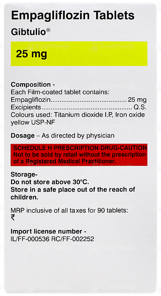 Gibtulio 25mg Tablet 10