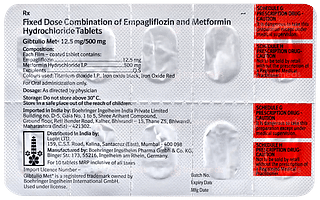 Gibtulio Met 12.5mg/500mg Tablet 10