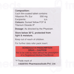 Gifaxin 550 Tablet 10 Gifaxin 550 Tablet 10