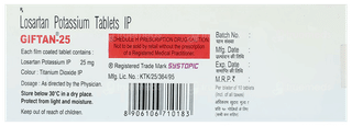 Giftan 25 Tablet 10