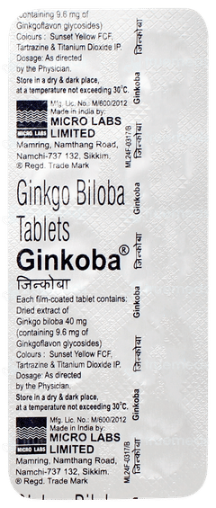 Ginkoba Tablet 10 Ginkoba Tablet 10