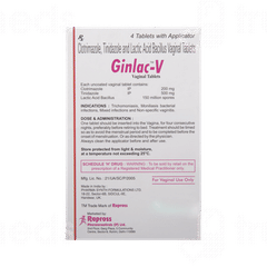 Ginlac V Vaginal Tablet 4