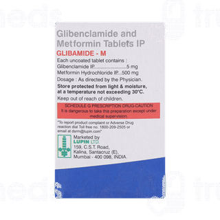 Glibamide-m 5/500 MG Tablet 10