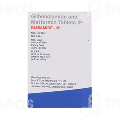 Glibamide-m 5/500 MG Tablet 10 Glibamide-m 5/500 MG Tablet 10