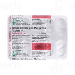 Glibamide-m 5/500 MG Tablet 10 Glibamide-m 5/500 MG Tablet 10