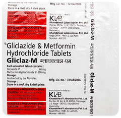 Gliclaz M Tablet 15 Gliclaz M Tablet 15