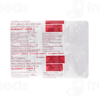 Glimaday Forte 2 Tablet Pr 10