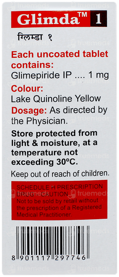Glimda 1 Tablet 10 Glimda 1 Tablet 10