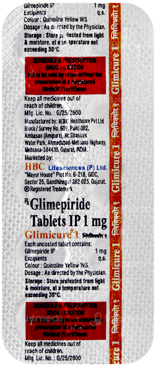 Glimicure 1 Tablet 10
