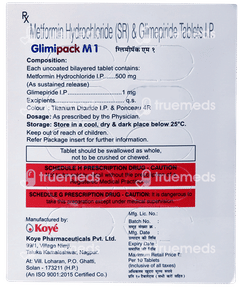 Glimipack M 1 Tablet 10 Glimipack M 1 Tablet 10