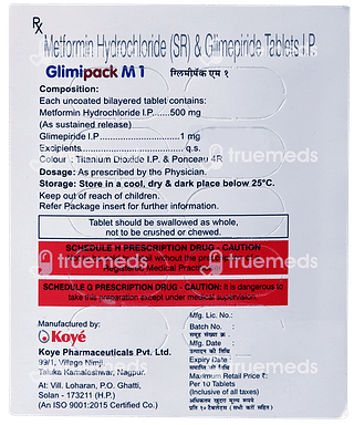 Glimipack M 1/500 MG Tablet 10