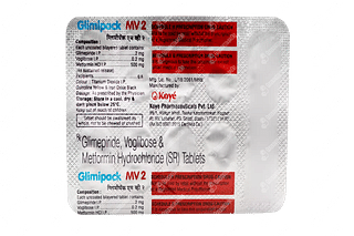 Glimipack Mv 0.2/500/2 MG Tablet Sr 10