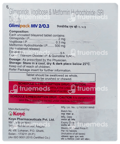 Glimipack Mv 2/0.3 Tablet 10 Glimipack Mv 2/0.3 Tablet 10