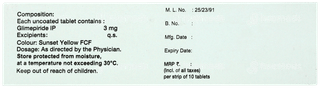 Glimiprex 3 Tablet 10
