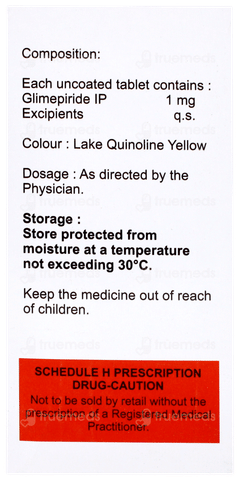 Glimisave 1 Tablet 15 Glimisave 1 Tablet 15