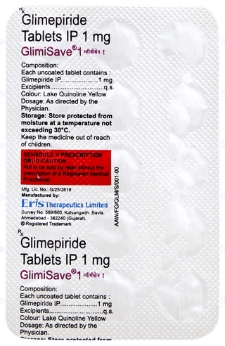 Glimisave 1 Tablet 15