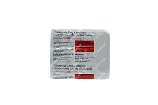 Glimisave M 2/850 MG Tablet Sr 15