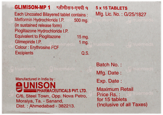 Glimison Mp 1 Tablet 15