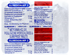 Glimison Mp 2 Tablet 15 Glimison Mp 2 Tablet 15