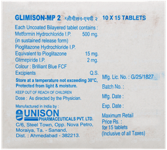 Glimison Mp 2 Tablet 15 Glimison Mp 2 Tablet 15