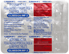 Glimison Mp 2 Tablet 15 Glimison Mp 2 Tablet 15