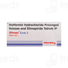 Glimser Forte 1 Tablet Pr 15