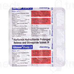 Glimser Forte 2 Tablet 15 Glimser Forte 2 Tablet 15
