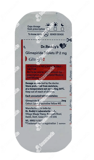 Glimy 2 MG Tablet 14