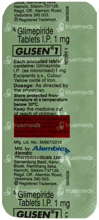 Glisen 1 Tablet 10