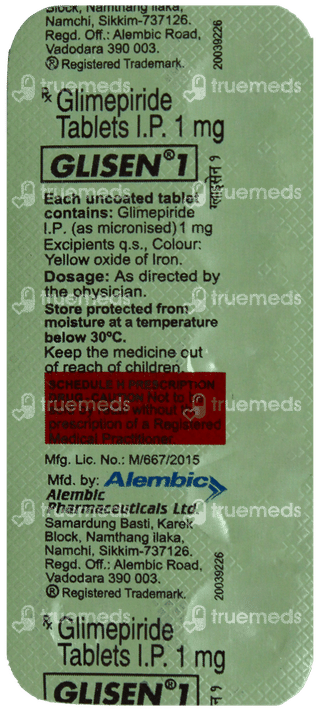 Glisen 1 Tablet 10