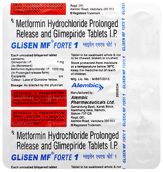 Glisen Mf Forte 1 Tablet 15
