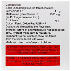 Glitaray M 4 Forte Tablet 15 Glitaray M 4 Forte Tablet 15