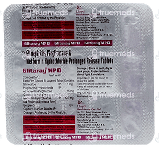 Glitaray Mp 1/500/15 MG Tablet 15